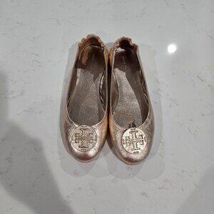 Tory Burch Minnie Travel Ballet - Rose Gold